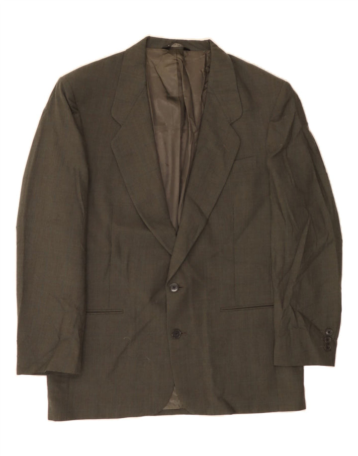 PIERRE CARDIN Mens 2 Button Blazer Jacket UK 40 Large Grey Wool Vintage Pierre Cardin and Second-Hand Pierre Cardin from Messina Hembry 