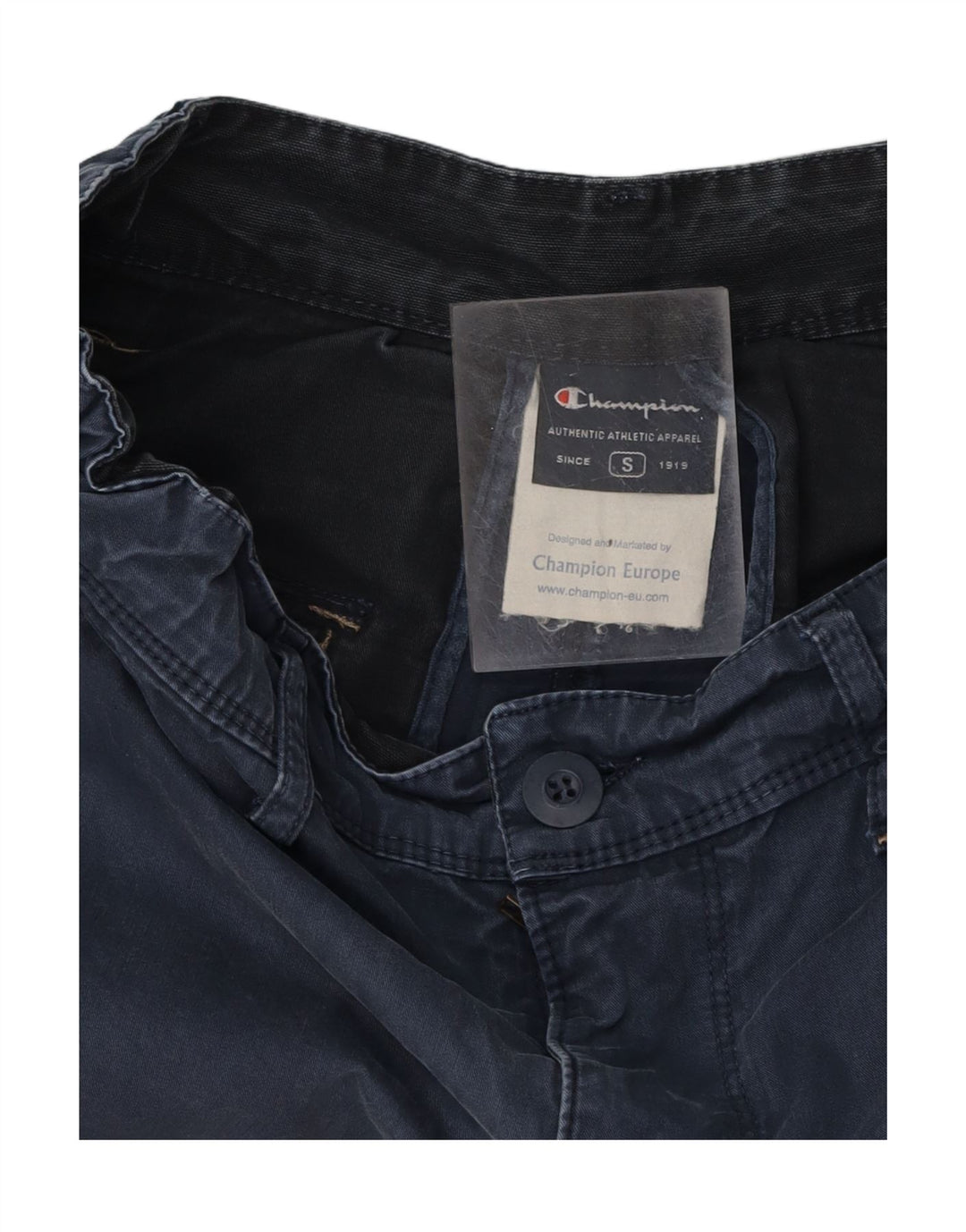CHAMPION Mens Cargo Shorts Small W32 Navy Blue Cotton Vintage Champion and Second-Hand Champion from Messina Hembry 