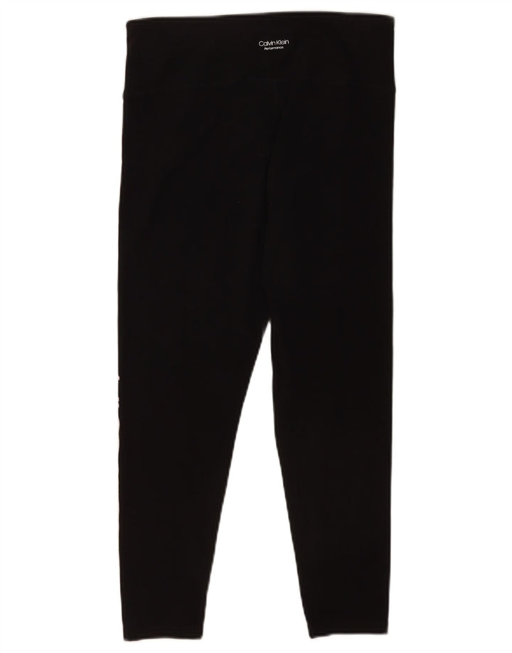 Calvin Klein Dame Leggings Medium Sort Bomuld