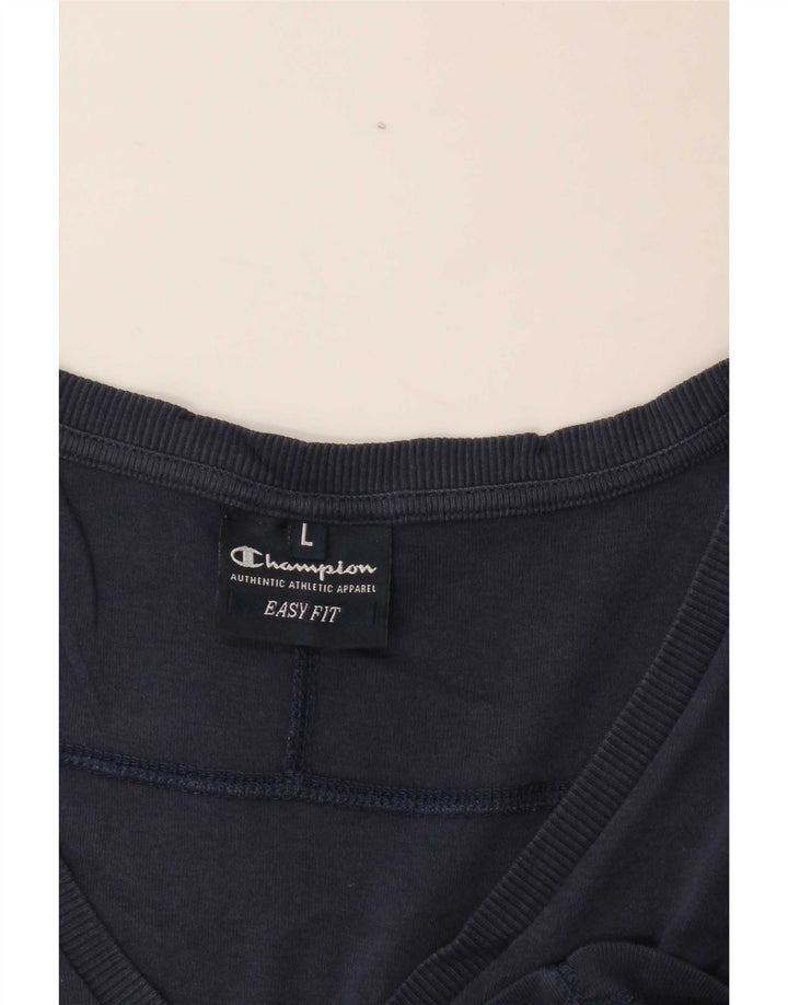 Champion Damevest Top UK 14 Large Navy Blue
