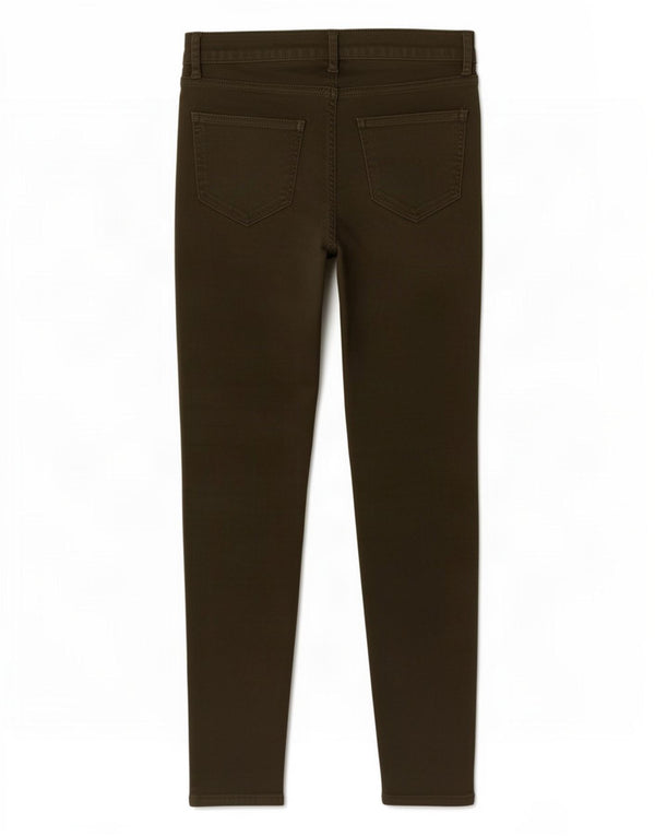 Zara Dame Skinny Jeans EU 34 2XS W24 L27 Khaki