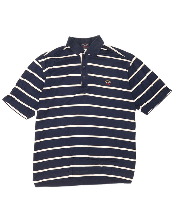 Paul & Shark Herre Yachting Polo Shirt 2XL marineblå stribet bomuld