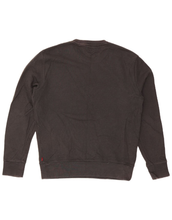 Levi's Herre San Francisco Graphic Sweatshirt Jumper Medium Sort Bomuld