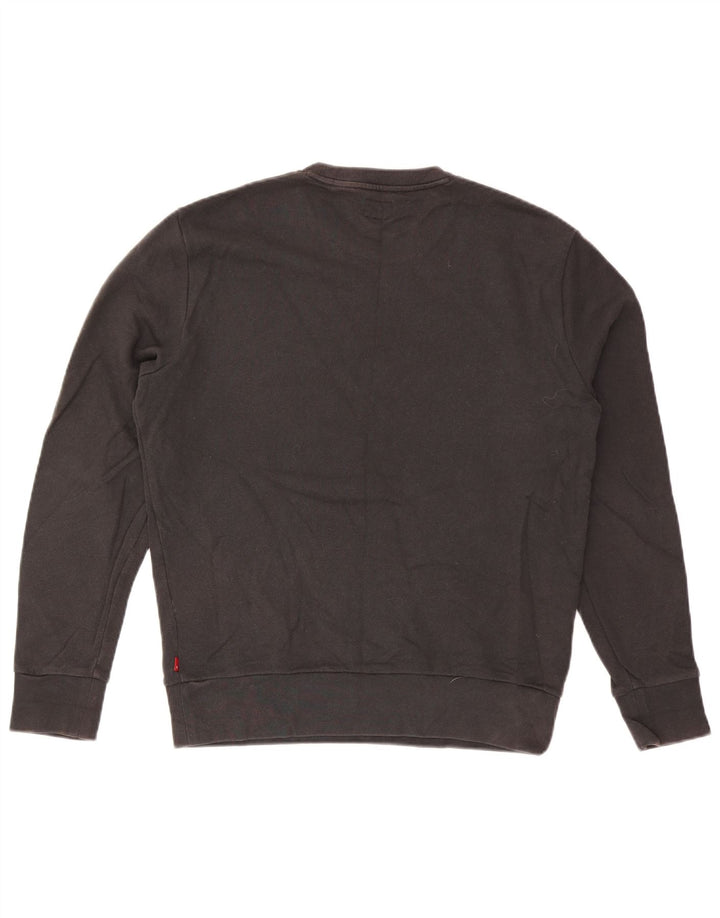 Levi's Herre San Francisco Graphic Sweatshirt Jumper Medium Sort Bomuld