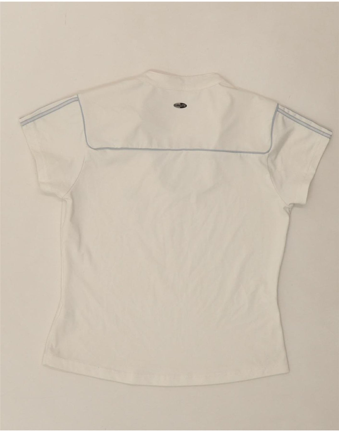 ADIDAS Womens Climalite T-Shirt Top UK 12 Medium White Polyester Vintage Adidas and Second-Hand Adidas from Messina Hembry 