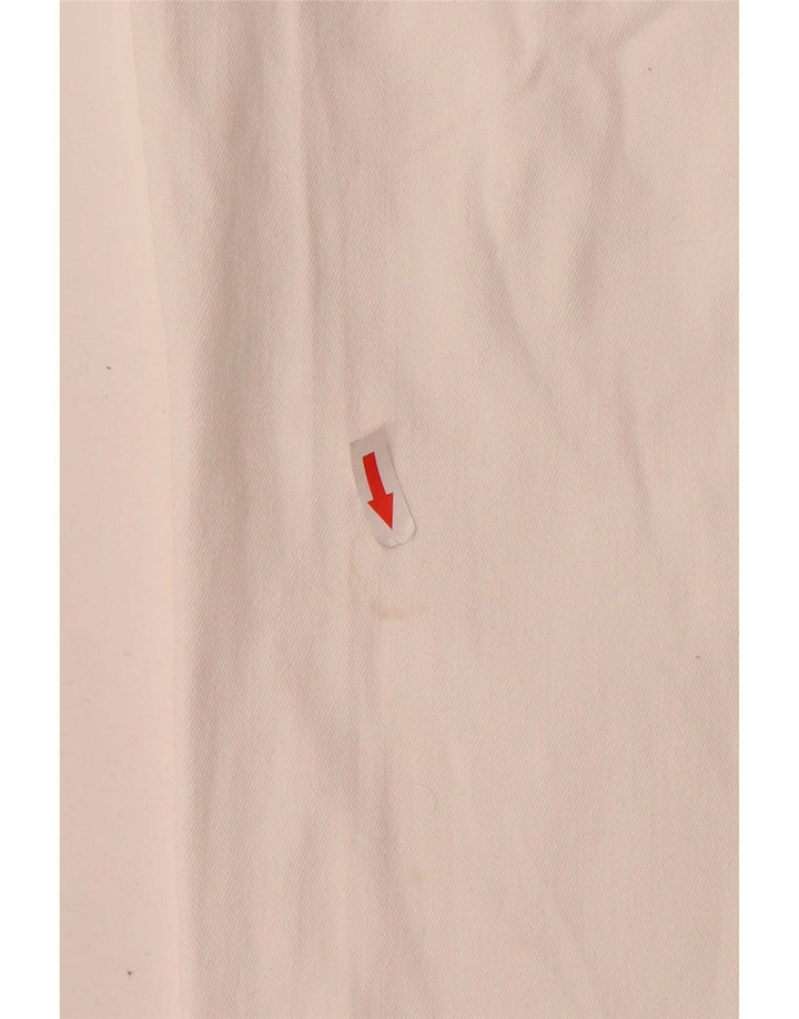 Orvis Dame Straight Jeans US 10 Large W30 L28 Hvid Bomuld