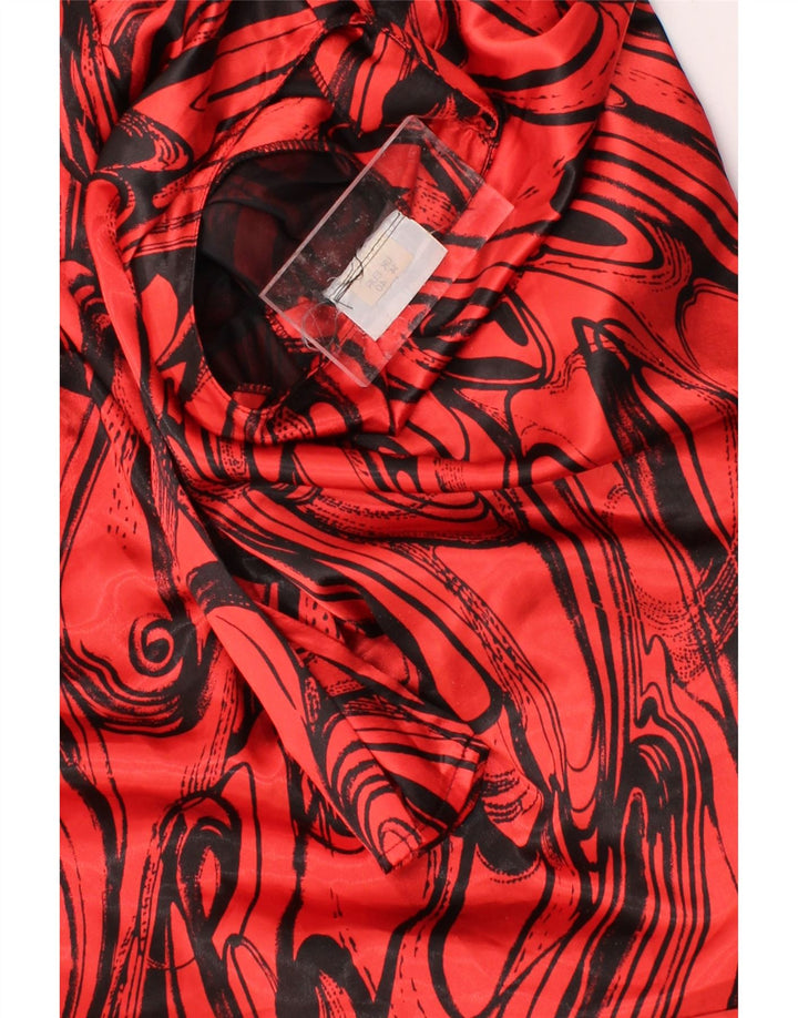 SHELANA  Womens Abstract Pattern Drop Waist Dress UK 14 Large Red Vintage Shelana and Second-Hand Shelana from Messina Hembry 