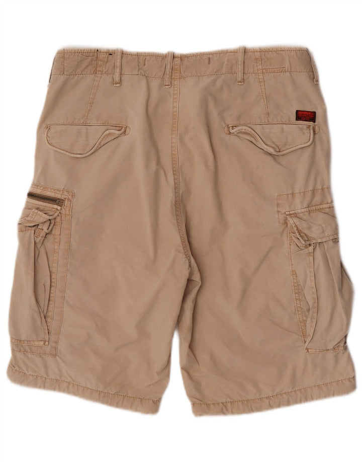 Superdry Herre Cargo Shorts W34 Large Beige Bomuld