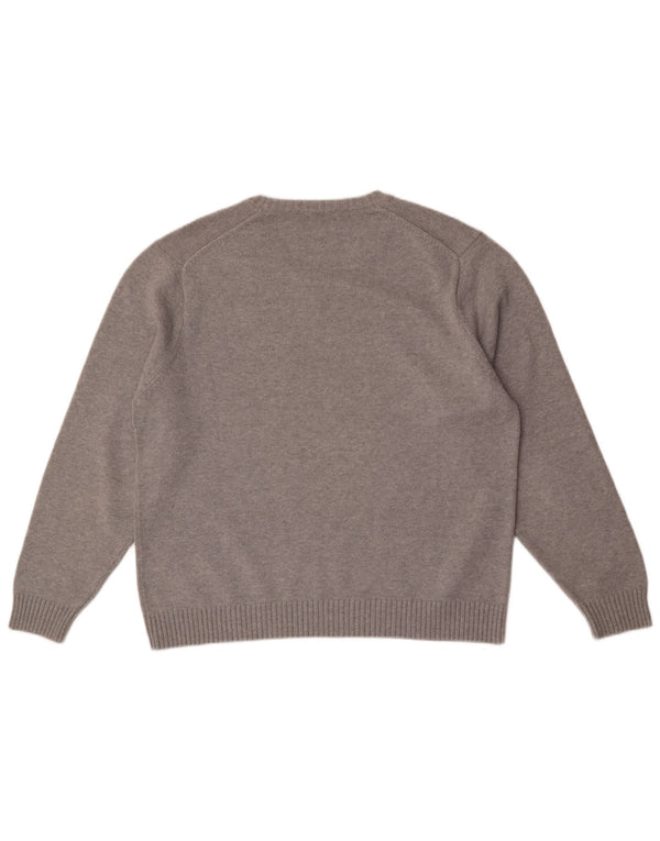 Marks & Spencer Herre Blue Harbor V-hals sweater UK 41/43 Large Grey