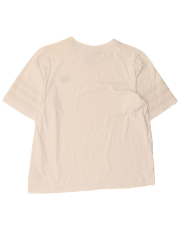 Adidas Herre T-Shirt Top Stor Hvid Bomuld