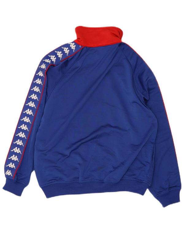 KAPPA Boys Graphic Tracksuit Top Jacket 11-12 Years XL Blue Polyester