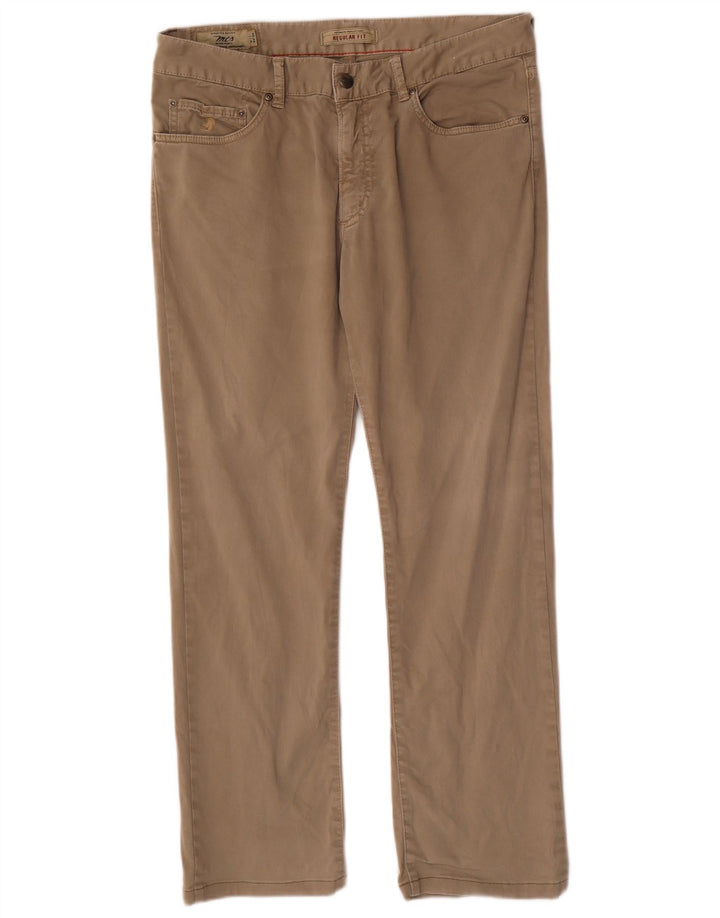 Marlboro Classics Straight Chino-bukser til mænd W34 L29 Beige