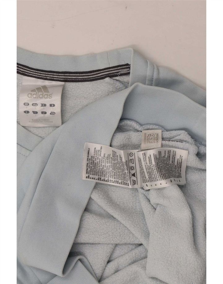 Adidas grafisk sweatshirt til mænd, lille blå bomuld
