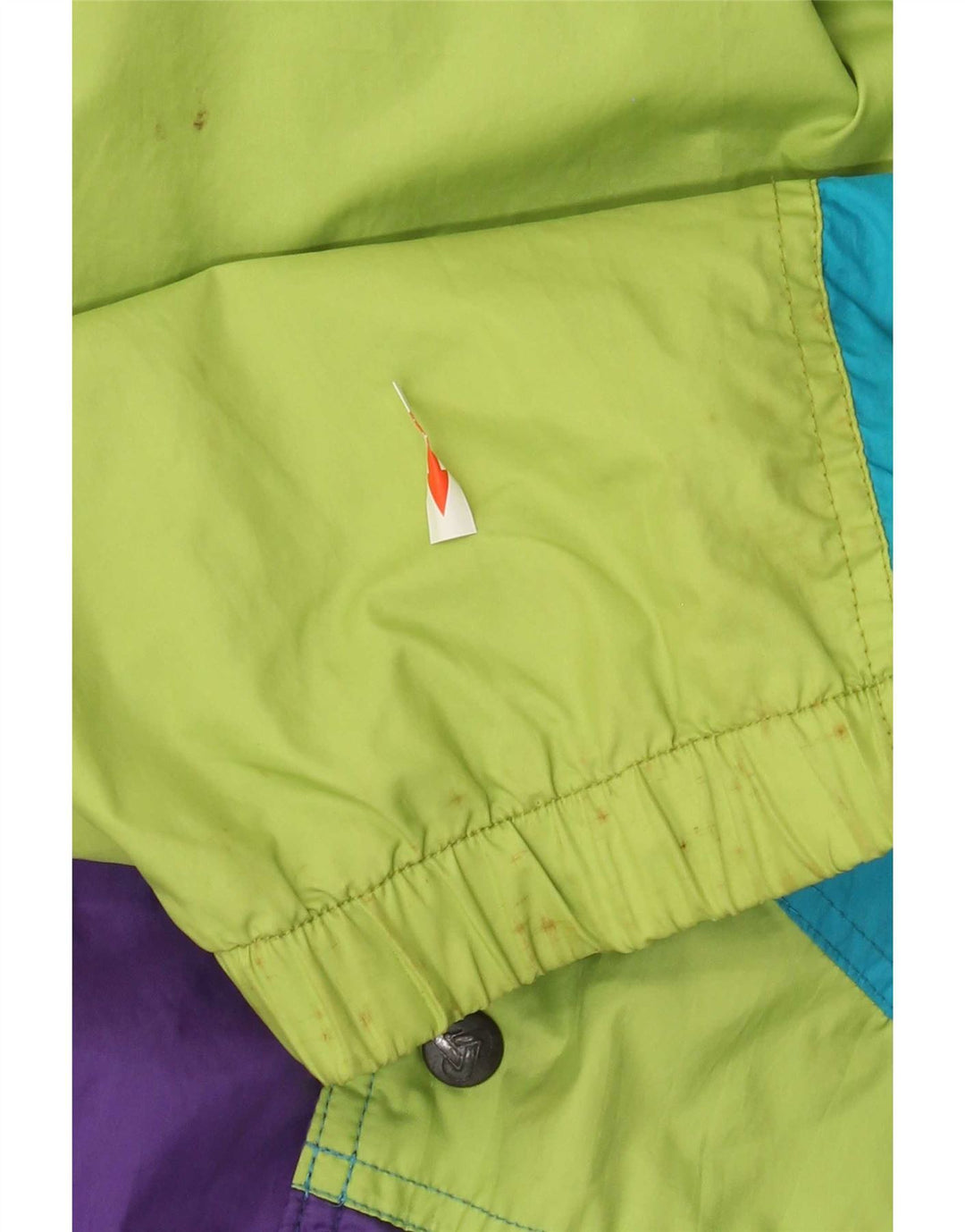 Brugi Herre Pullover Regnjakke UK 40 Stor Lilla Colourblock Polyamid