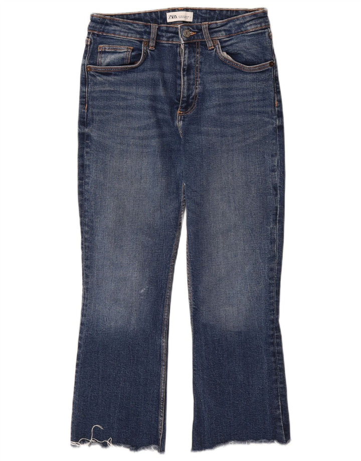 ZARA Womens Bootcut Jeans EU 38 Small W28 L30 Blue Cotton