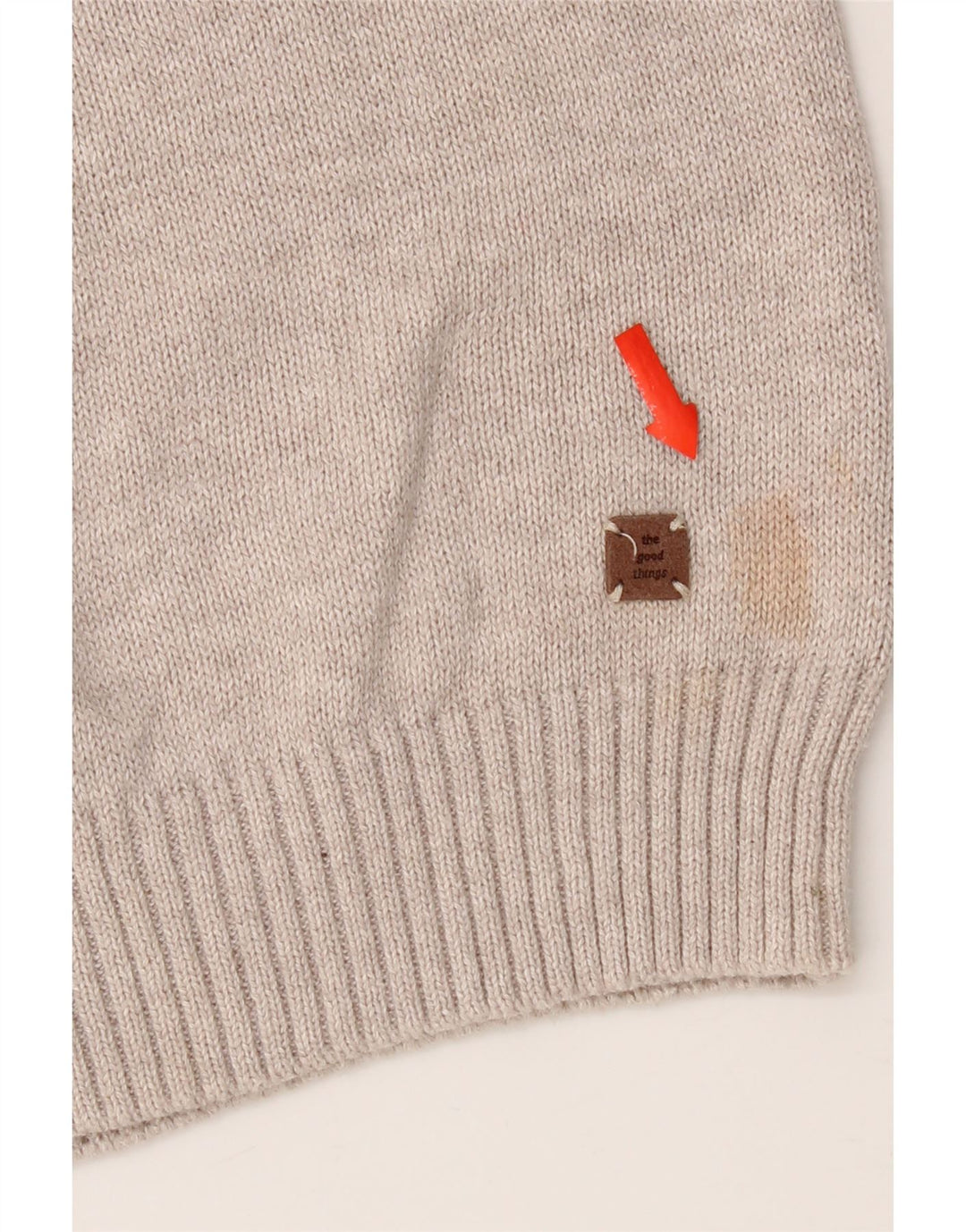 Zara Boys Zip Neck Jumper Sweater 13-14 år Beige