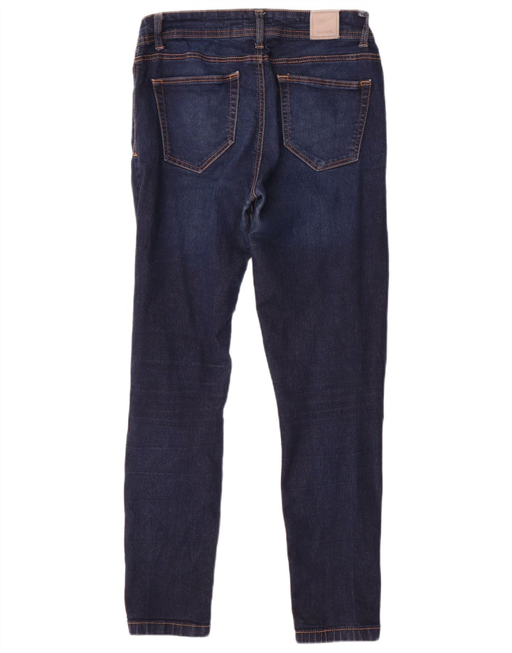 BÆNK Dame Skinny Jeans W29 L30 Marineblå Bomuld