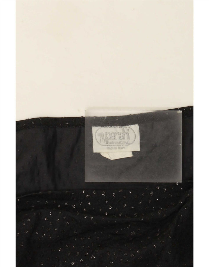 Parah Womens se gennem asymmetrisk nederdel Medium W28 sort polyamid