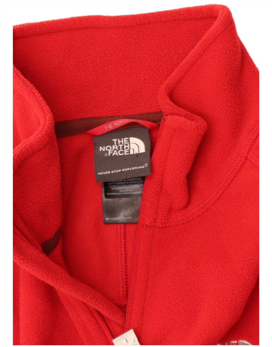 The North Face Herre lynlåshals Fleece Jumper Medium Rød Polyester