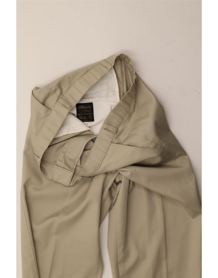 ST. BERNARD Mens Pegged Chino Trousers W34 L33  Beige Polyester Vintage St. Bernard and Second-Hand St. Bernard from Messina Hembry 