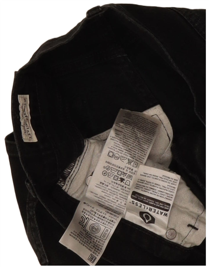 Levi's Straight Jeans til mænd W30 L30 Sort bomuld