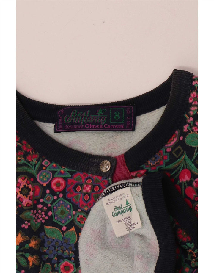 Best Company Dame Cardigan Sweater US 8 Medium Multicolored
