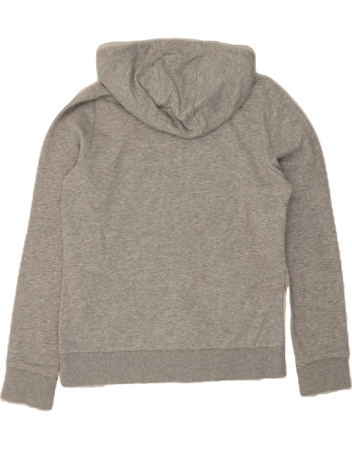 KAPPA Womens Graphic Hoodie Jumper UK 14 Medium Grey Cotton Vintage Kappa and Second-Hand Kappa from Messina Hembry 