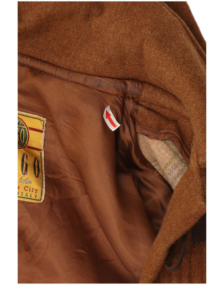 Exigo Herre Hooded Duffel Coat UK 42 XL Brun Uld