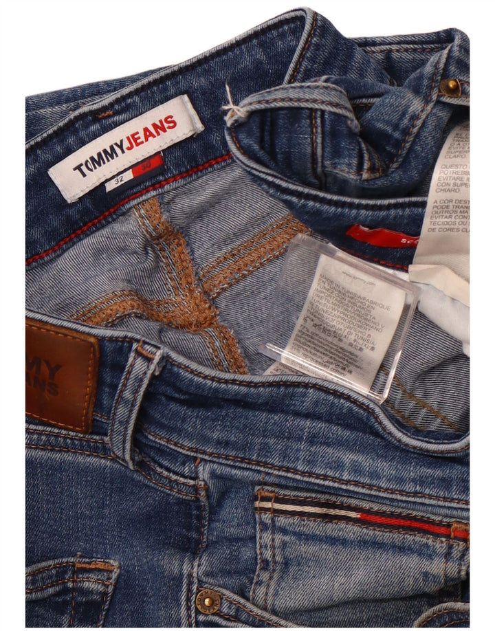 TOMMY HILFIGER Lige jeans til kvinder W32 L27 blå bomuld