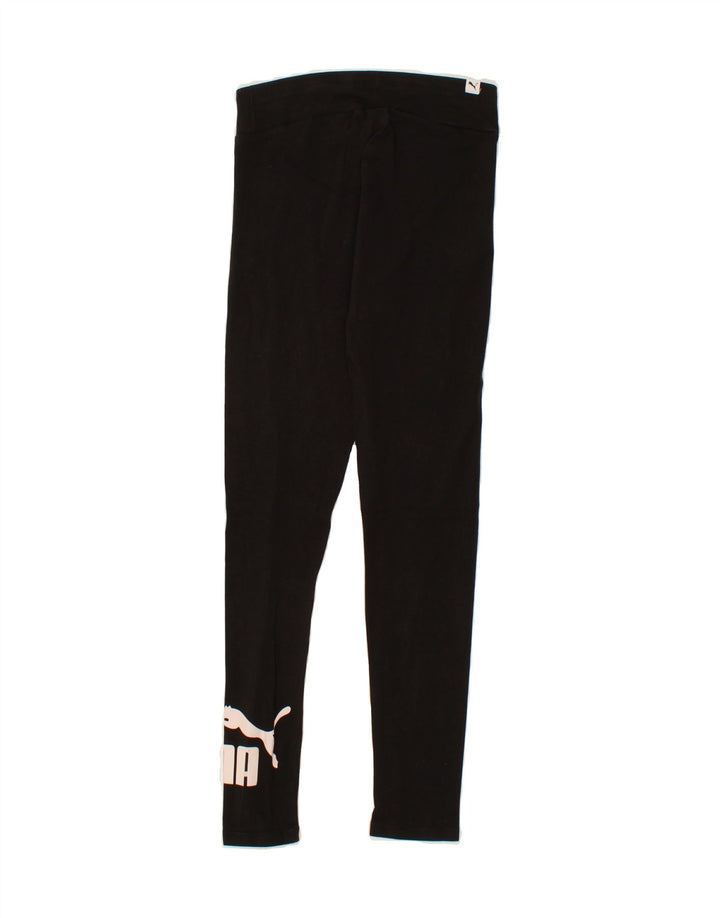 PUMA Womens Graphic Leggings UK 10 Small  Black Vintage Puma and Second-Hand Puma from Messina Hembry 