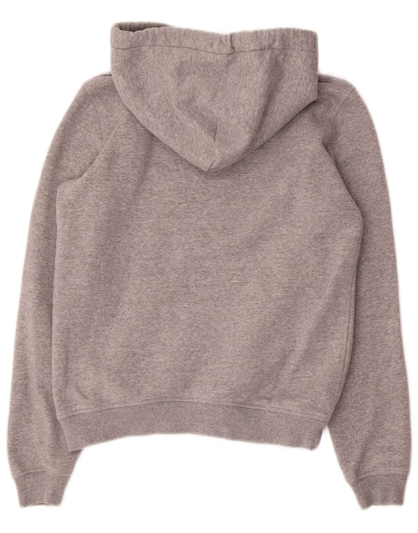 Jack Wills Dame Grafisk Oversized Hoodie Jumper UK 8 Lille Grå Bomuld