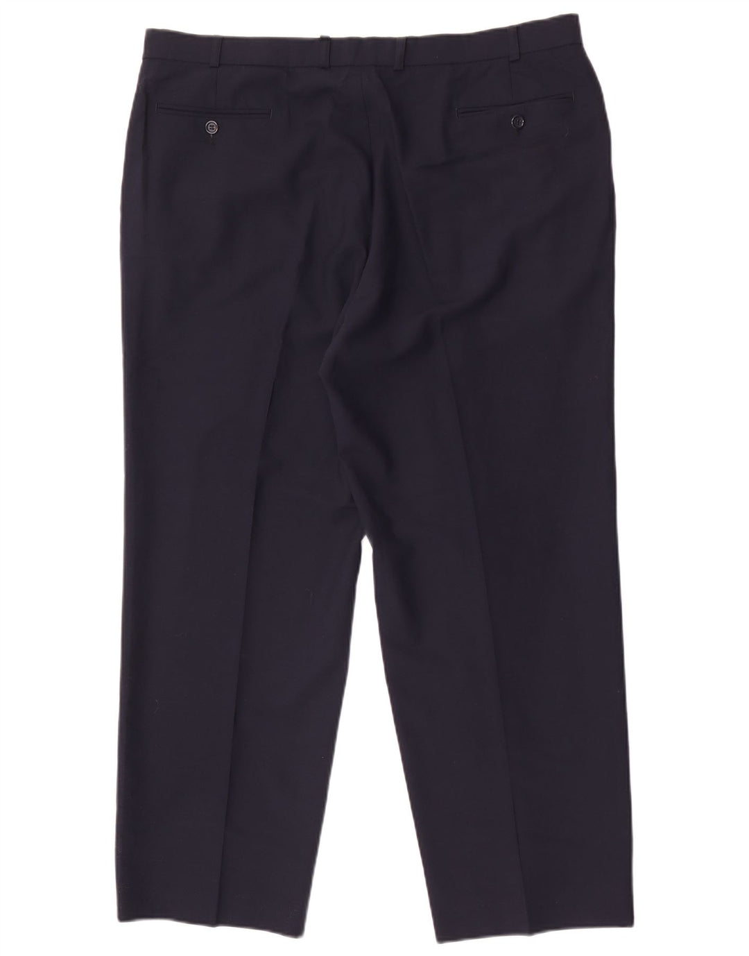 Marks & Spencer Herre tilspidsede jakkesætsbukser W40 L29 Marineblå polyester