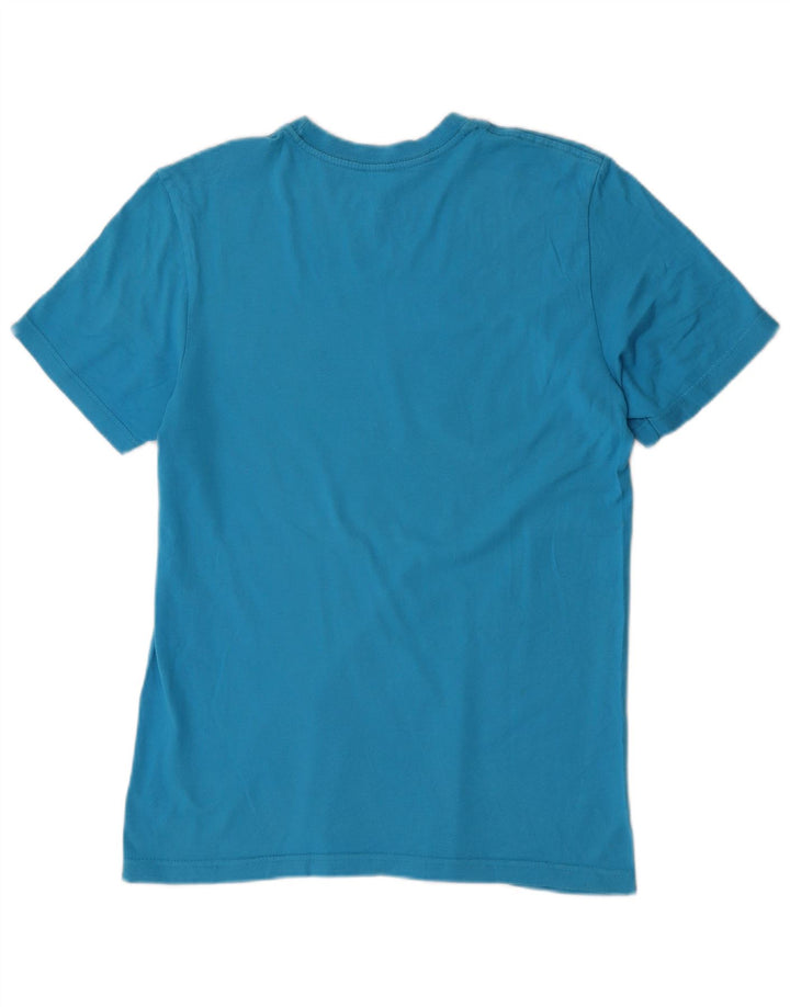 Nike Herre Regular Fit Grafisk T-Shirt Top Lille Blå Bomuld