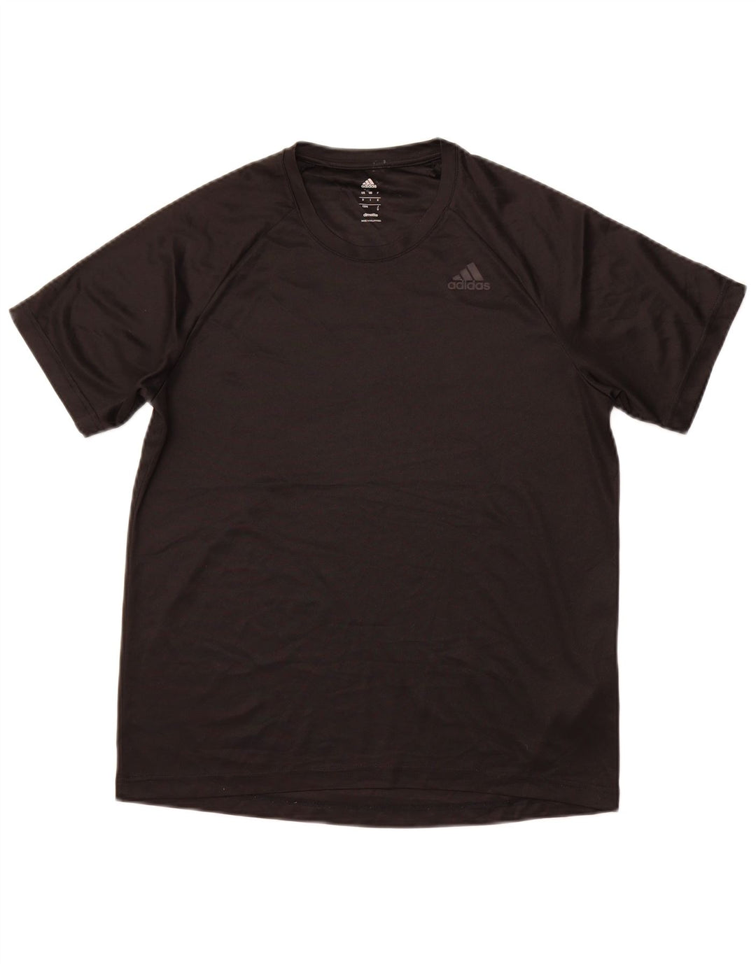 ADIDAS Herre Climalite T-Shirt Top Medium Sort Polyester Sports