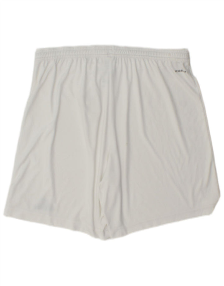 Adidas Aeroready Sportsshorts til mænd store hvide polyester