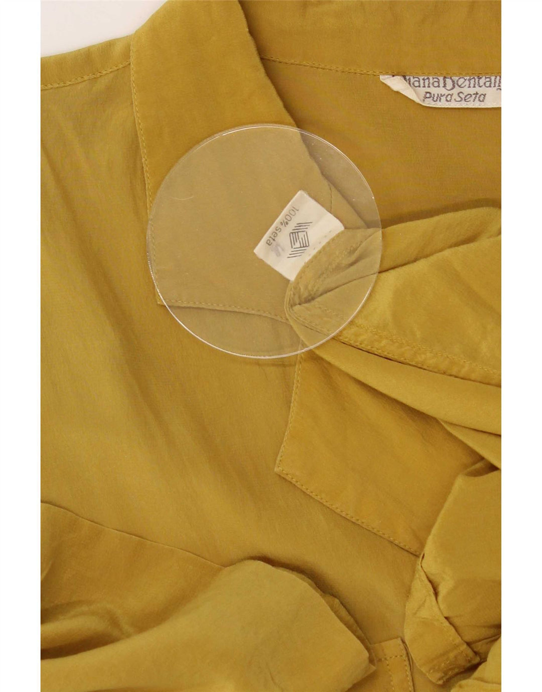 Diana Bentalls dameskiftkjole IT 50 XL gul silke
