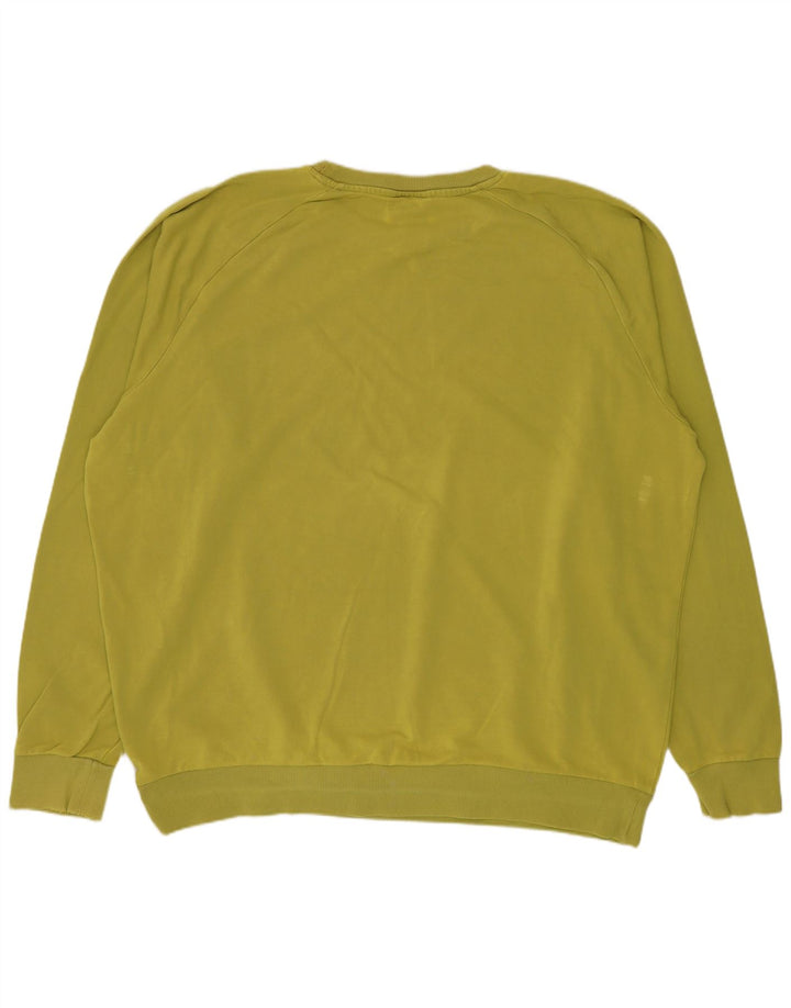 KAPPA Grafisk sweatshirt til mænd 2XL Grøn bomuld