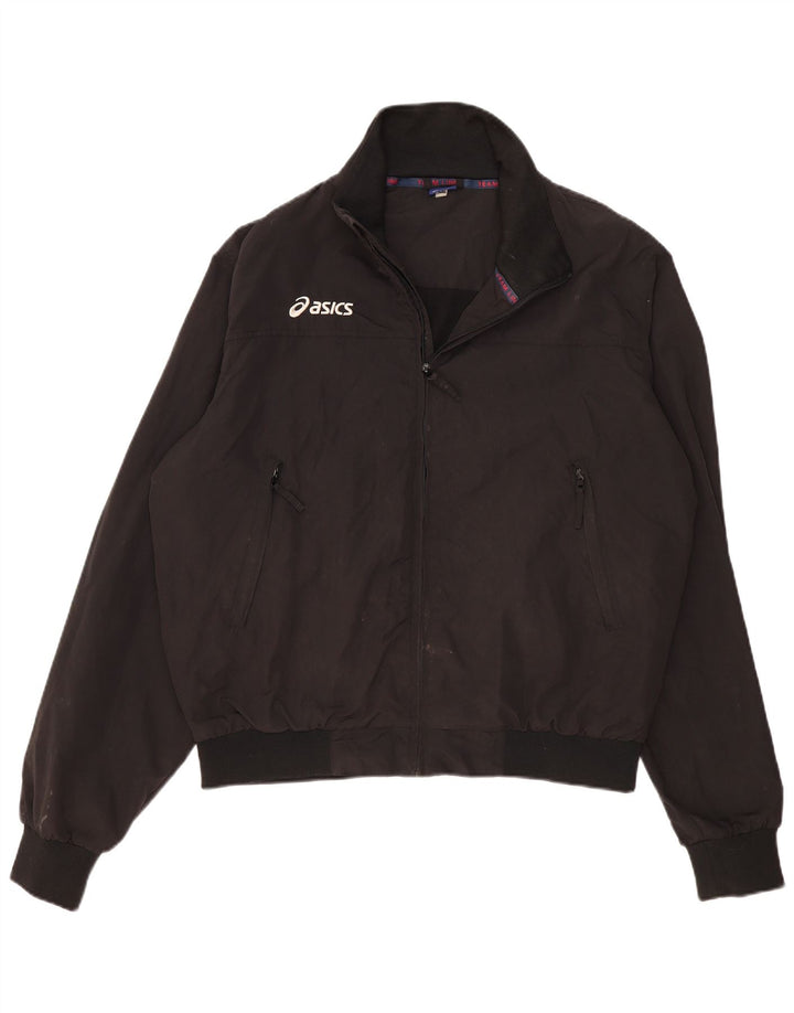 Asics Herre Bomber Jacket UK 44 2XL Sort Nylon