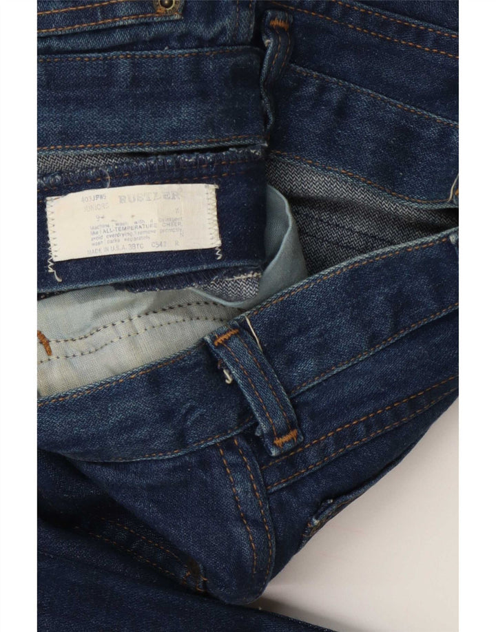 Rustler Boys Højtaljede løse jeans 8-9 år W24 L30 Blå