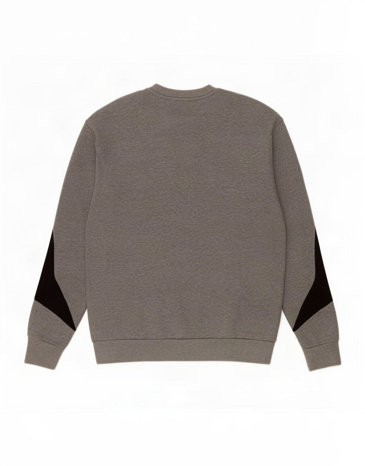 Emporio Armani Herre grafisk sweatshirt Jumper Medium Grå Colourblock