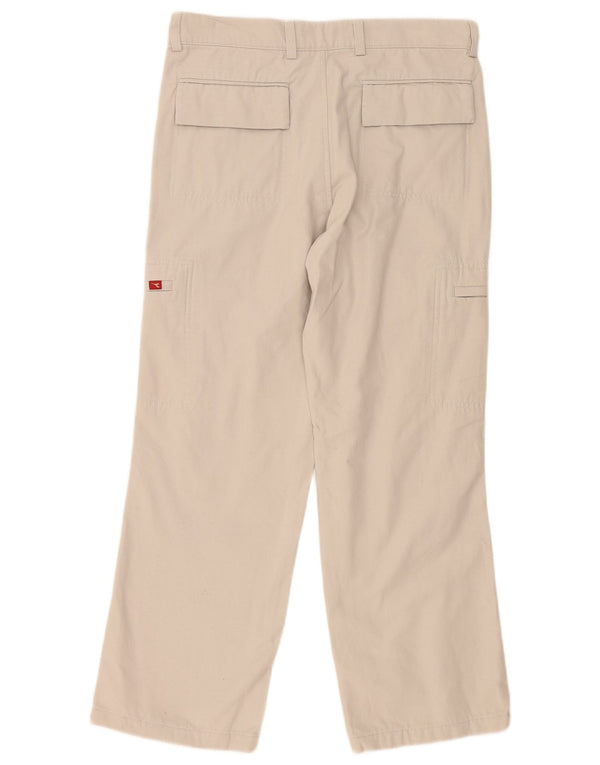 Diadora lige cargobukser til kvinder IT 48 XL W32 L28 Beige bomuld