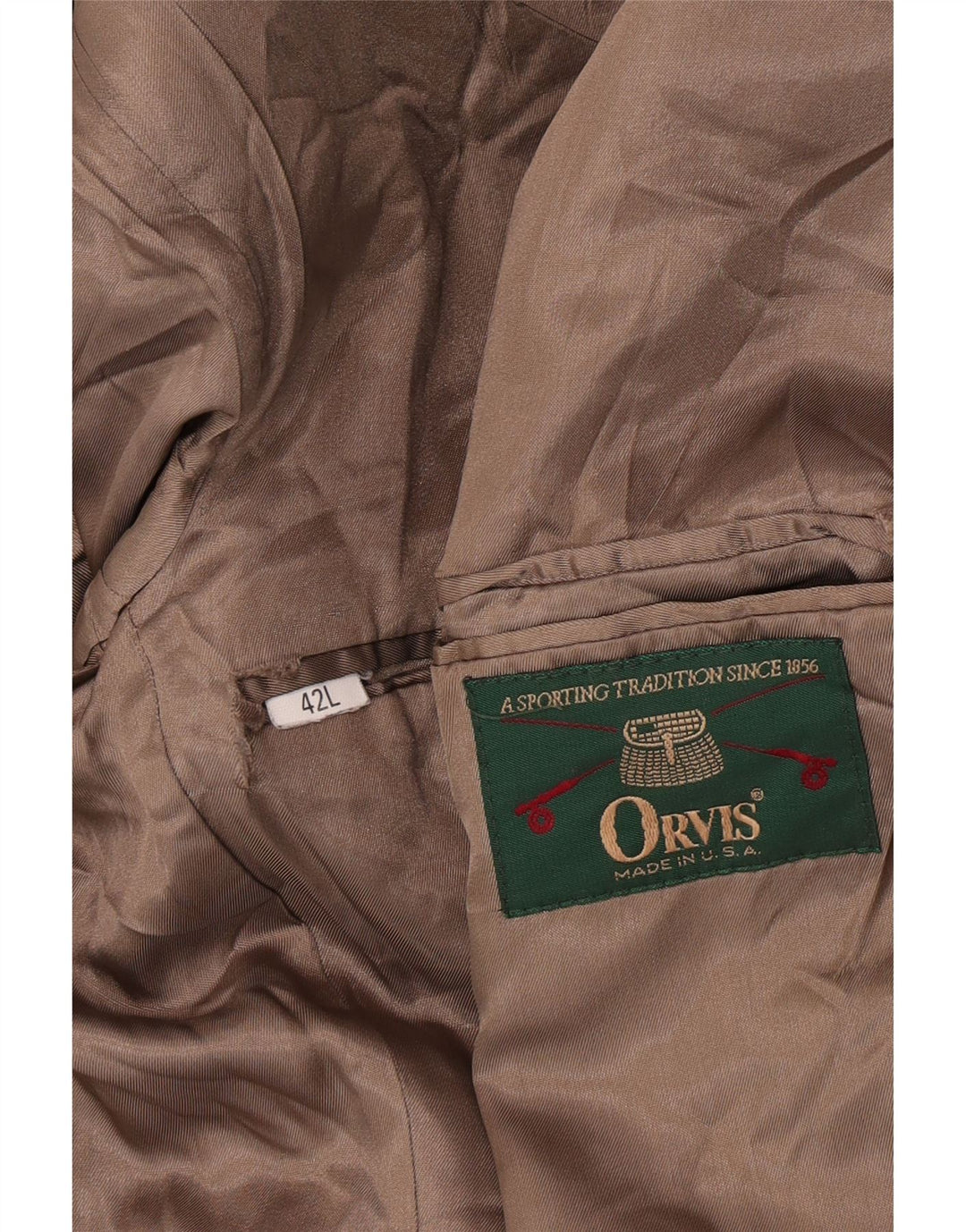 Orvis Herre 2-knaps Corduroy Blazer Jacket UK 42 XL Beige