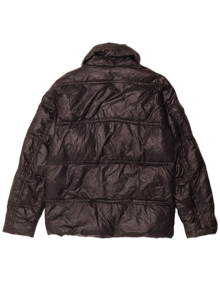 Blauer Polstret Herrejakke UK 38 Medium Sort Polyamid