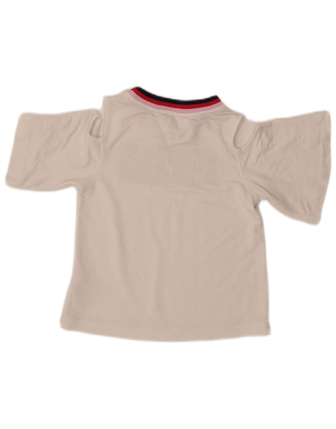 TOMMY HILFIGER Piger Grafisk Off Shoulder Top 8-9 år Medium Hvid