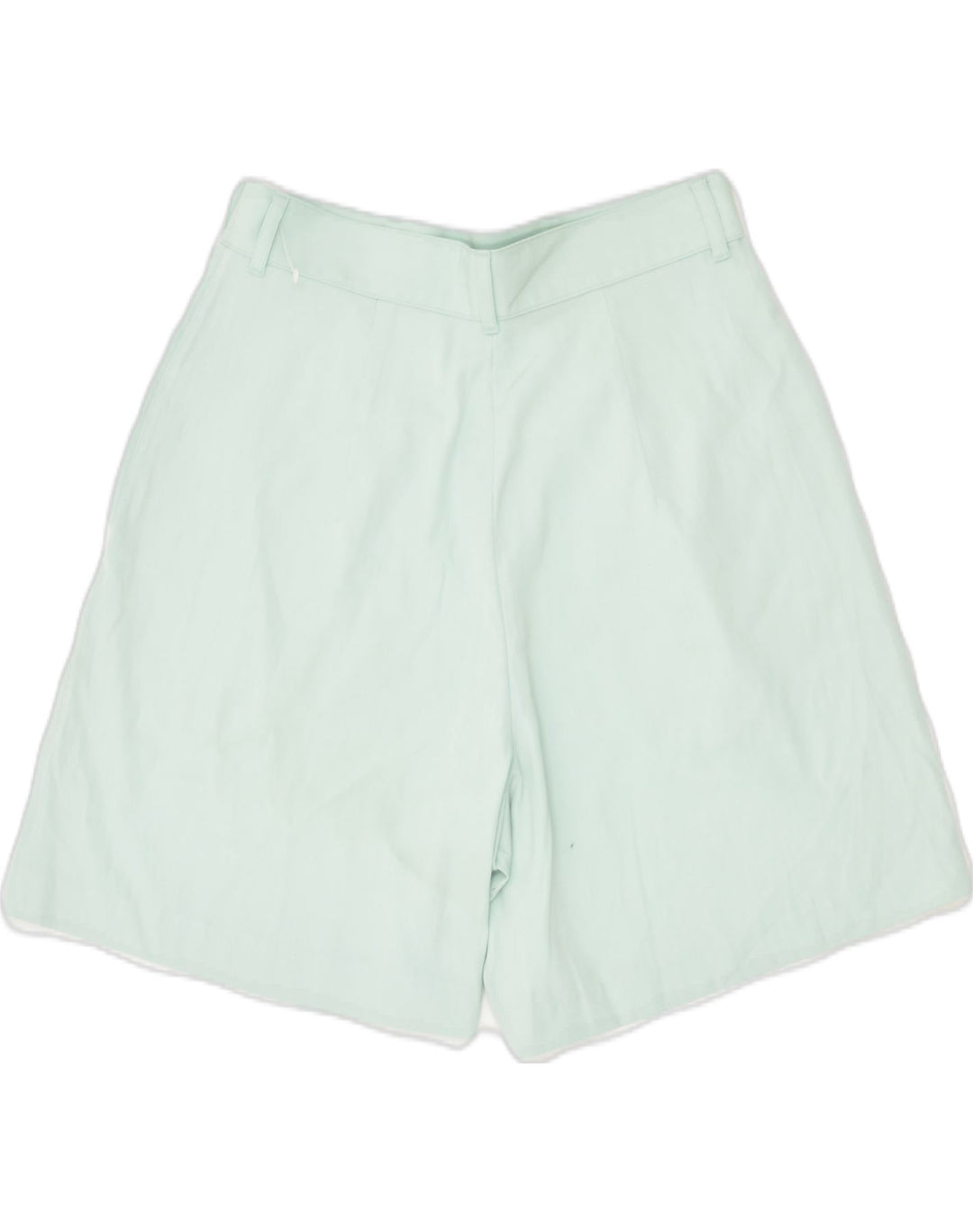 BENETTON Womens High Waist Casual Shorts IT 42 Medium W26 Green Polyester | Vintage Benetton | Thrift | Second-Hand Benetton | Used Clothing | Messina Hembry 