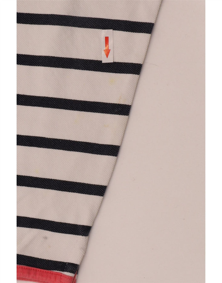 Besætningstøj Dame Sweatshirt Jumper UK 10 Lille hvid stribet
