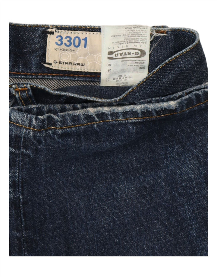 G-STAR Herre 3301 Straight Jeans W29 L32 Blå Bomuld