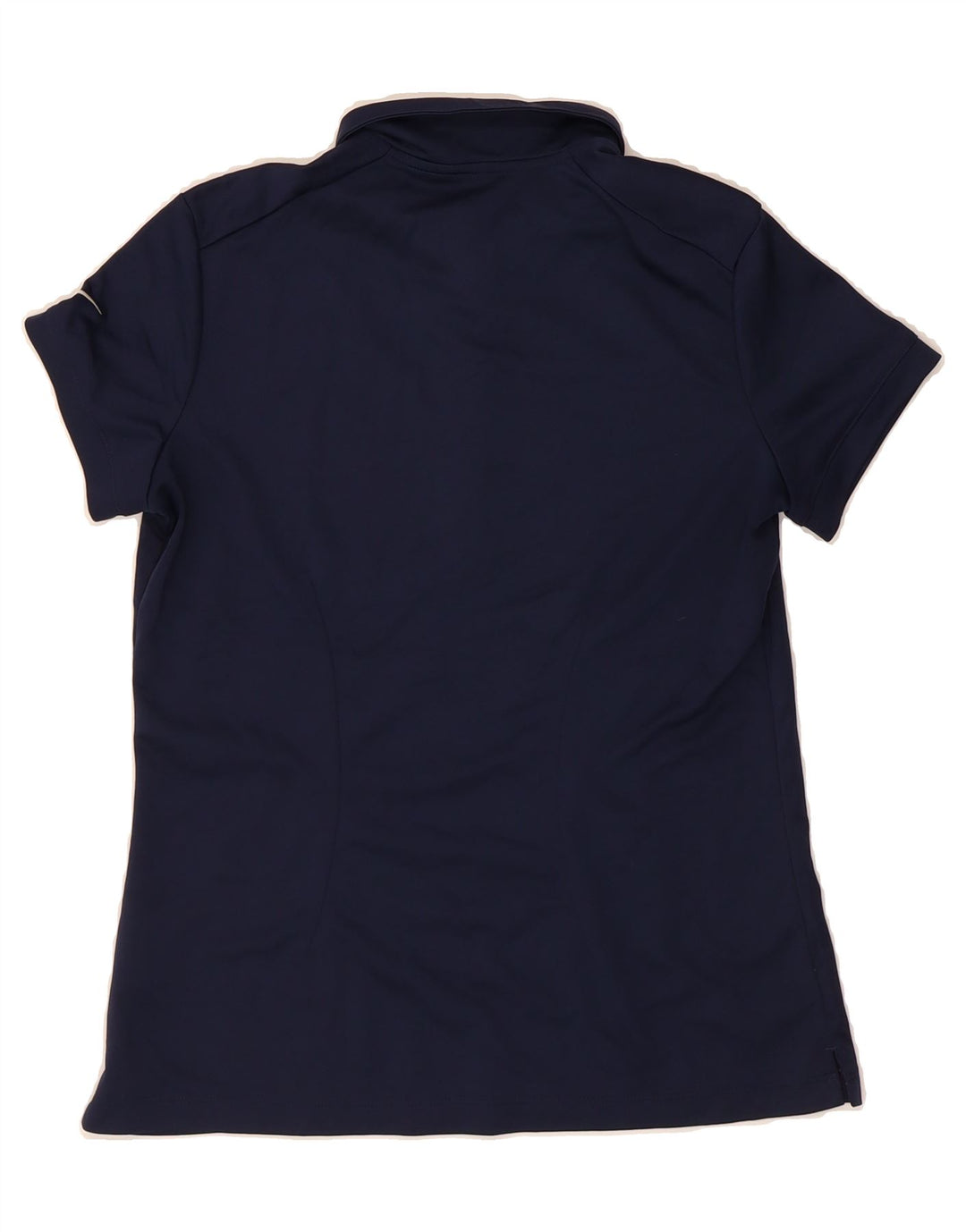 NIKE Womens Dri Fit Polo Shirt UK 12 Medium Navy Blue Polyester Vintage Nike and Second-Hand Nike from Messina Hembry 