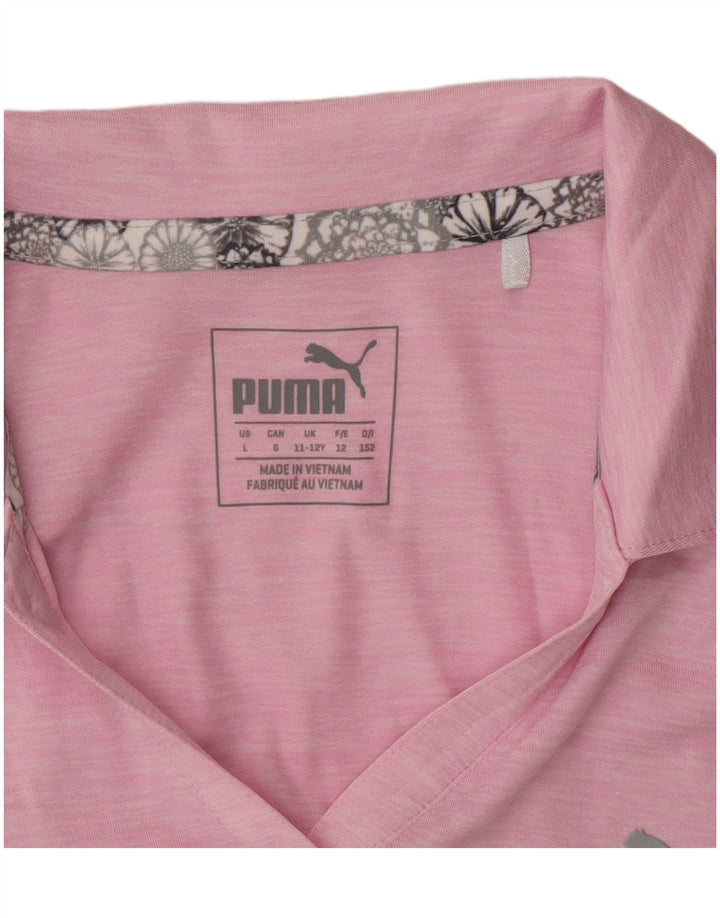 Puma piger ærmeløs polo shirt 11-12 år Pink