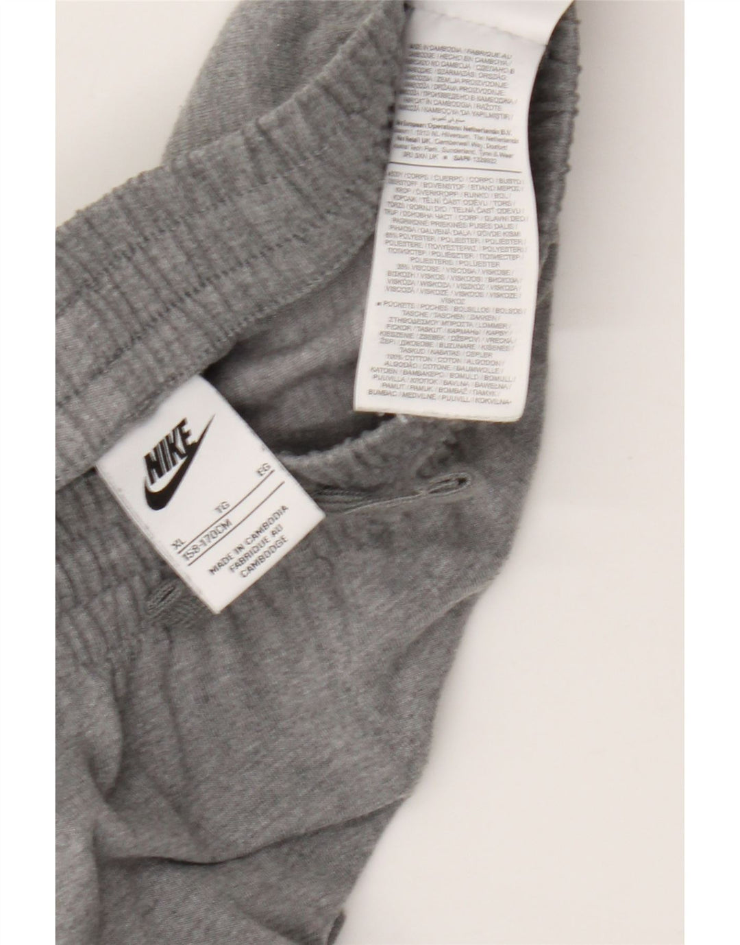Nike Boys Sports Shorts 13-14 år XL Grå Flecked Polyester